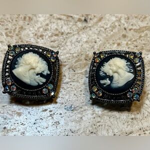 Joan Rivers Cameo Earrings
